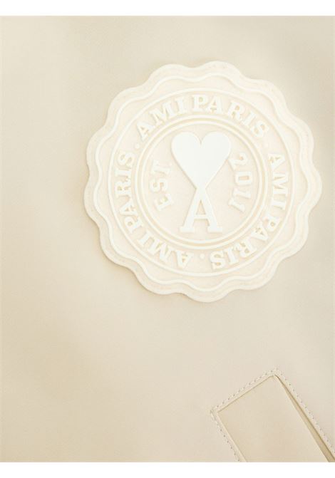 White logo patch varsity jacket - unisex AMI PARIS | UJK219PL0011709