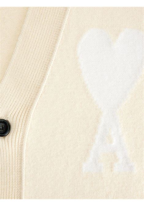 Cardigan ami de coeur in beige - unisex AMI PARIS | UKC002018715