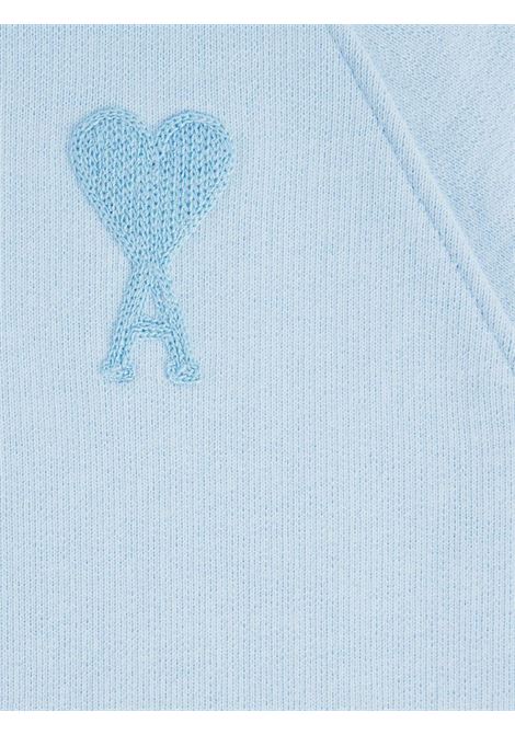 Light blue Ami De Coeur long-sleeve sweatshirt - unisex AMI PARIS | USW204747464