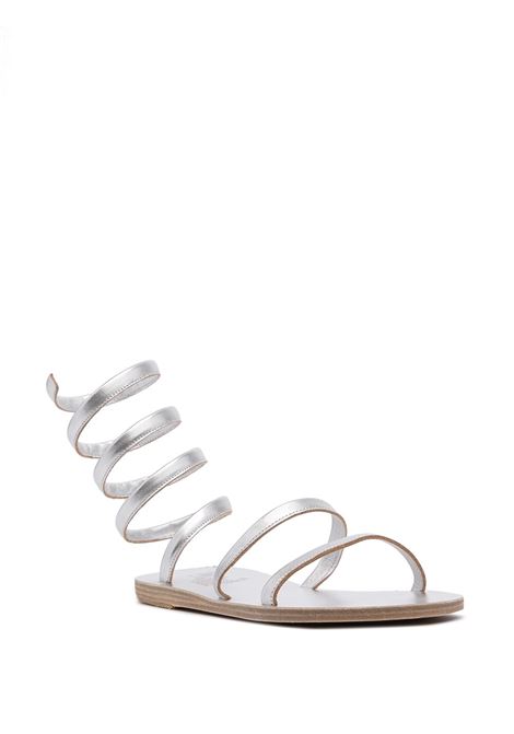 Silver Ofis metallic-wrap sandals - women ANCIENT GREEK SANDALS | OFIS102500479