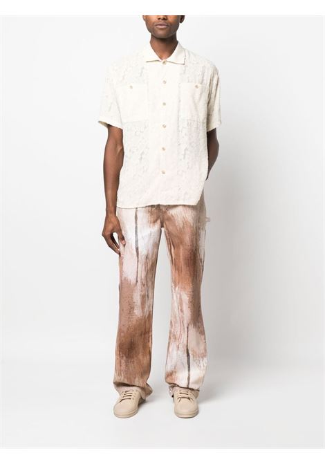 Camicia con motivo jacquard in bianco - uomo ANDERSSON BELL | ATB843MECR