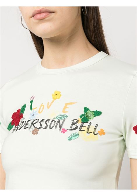 Mint Dasha flower-garden logo T-shirt - women  ANDERSSON BELL | ATB894WPLMI