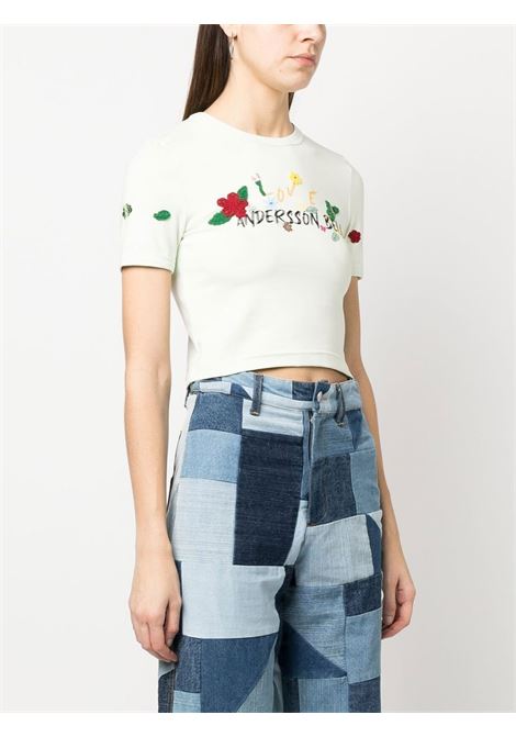 Mint Dasha flower-garden logo T-shirt - women  ANDERSSON BELL | ATB894WPLMI