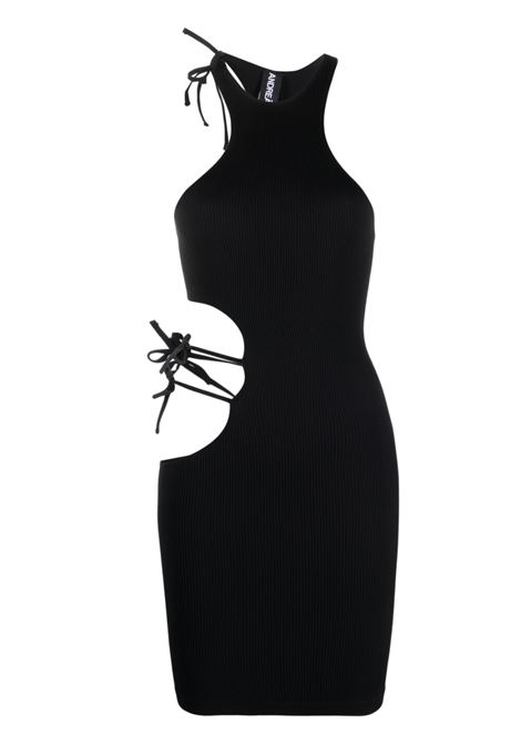Black cut-out-detailing minidress - women ANDREADAMO | ADPS23DR13952268004
