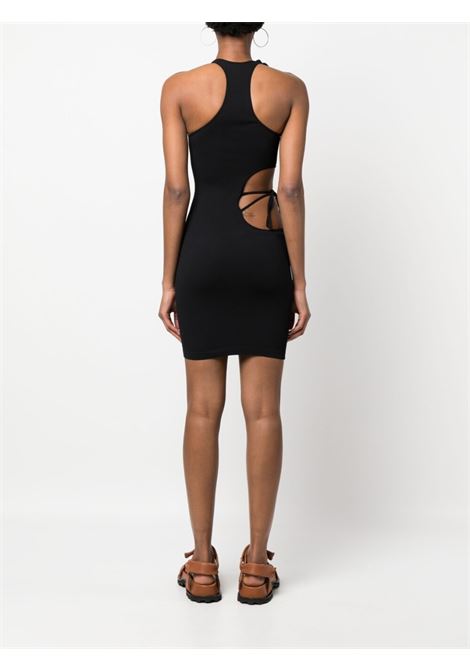Black cut-out-detailing minidress - women ANDREADAMO | ADPS23DR13952268004