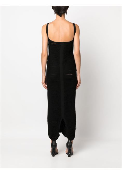 Black sleeveless knitted dress - women ANDREADAMO | ADSS23DR06947473004
