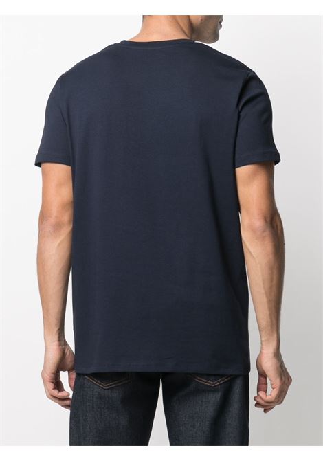 T-shirt con stampa in blu - uomo A.P.C. | COBQXH26943IAK