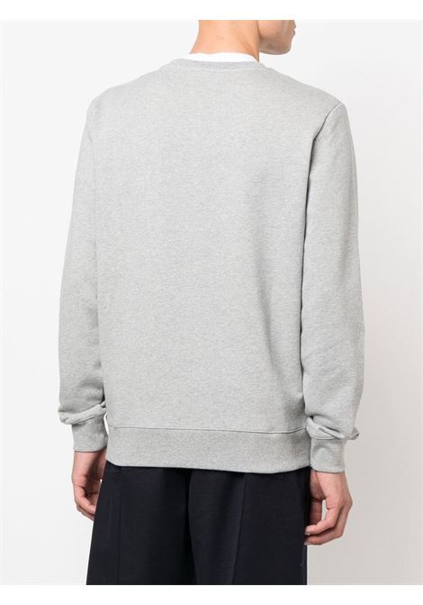 Grey logo-print sweatshirt - men A.P.C. | COFAXH27378PLA