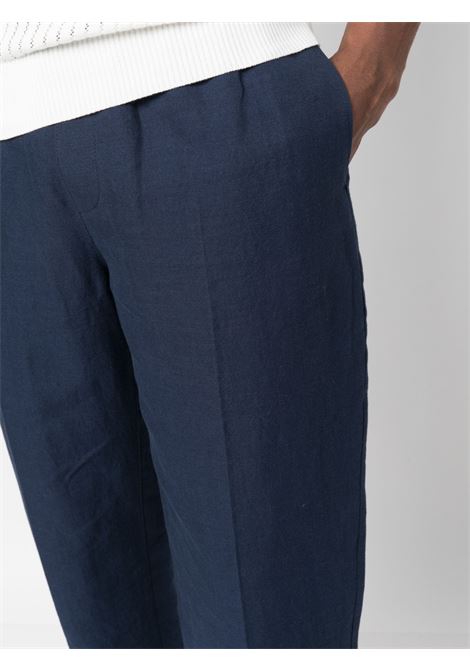 Blue straight-leg trousers - men  A.P.C. | LIAEOH08394IAJ