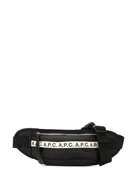 Black branded belt bag - men A.P.C. | PAACLH62097LZZ