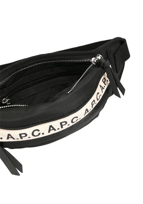 Black branded belt bag - men A.P.C. | PAACLH62097LZZ