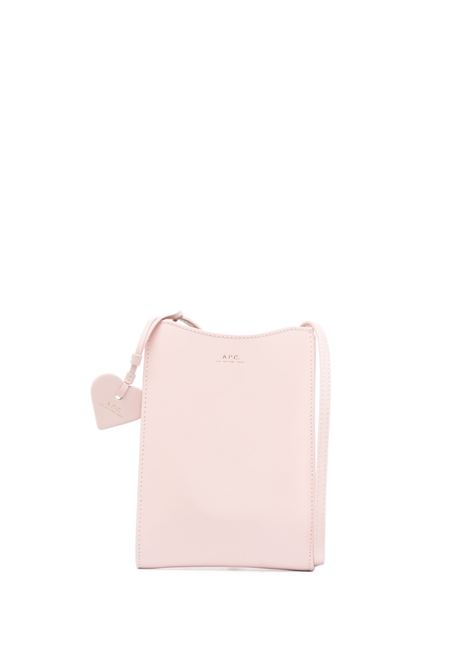 Light pink valentin's day crossbody bag - women A.P.C. | PXBMWF61817FAL