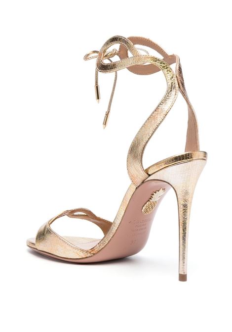 Gold 105mm open-toe sandals - women AQUAZZURA | TSAHIGS0DMCMLT