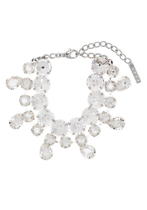 Silver crystal-embellished double-row choker - women AREA | 2302A40224C015