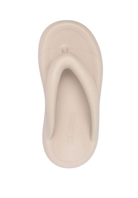 Beige chunky open-toe slides - women AXEL ARIGATO | F0474002BG