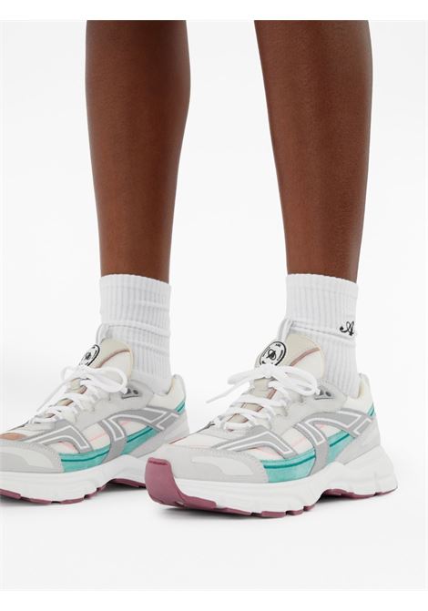 White, grey and mint green Marathon R-Trail chunky sneakers - women  AXEL ARIGATO | F1204001WHTDSTYMNT