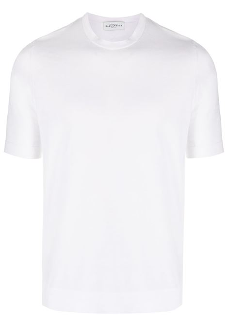 T-shirt a maniche corte in bianco - uomo BALLANTYNE | B2W02518C2310156