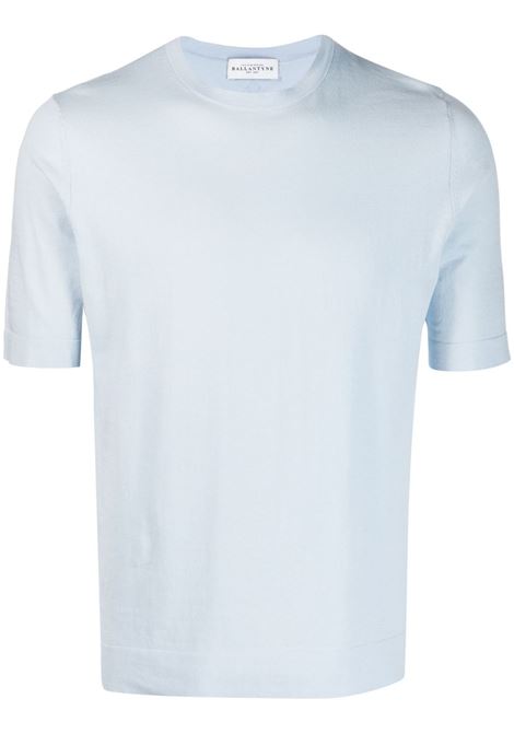 Light blue short-sleeved T-shirt - men BALLANTYNE | B2W02518C2313110