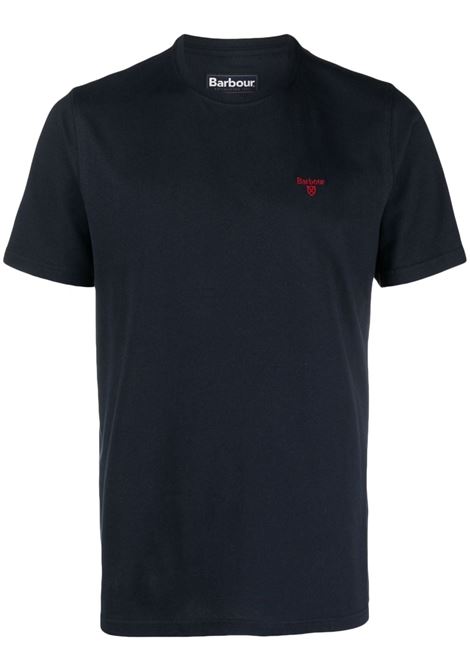 Blue embroidered-logo T-shirt - men BARBOUR | MTS0331NY91