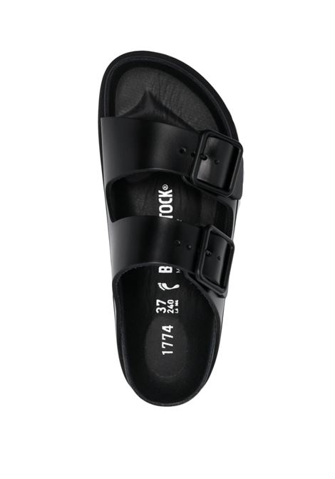 Black logo-embossed open-toe slides - women BIRKENSTOCK 1774 | 1025953BLK