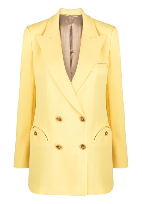 Yellow double-breasted blazer - women  BLAZÉ MILANO | EBD19BCE0007
