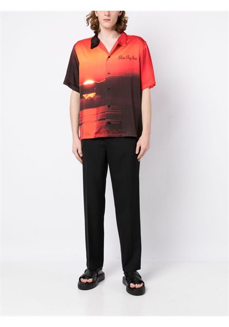 Camicia con ricamo Suncloud in arancione - uomo BLUE SKY INN | BS2301SH023MLT