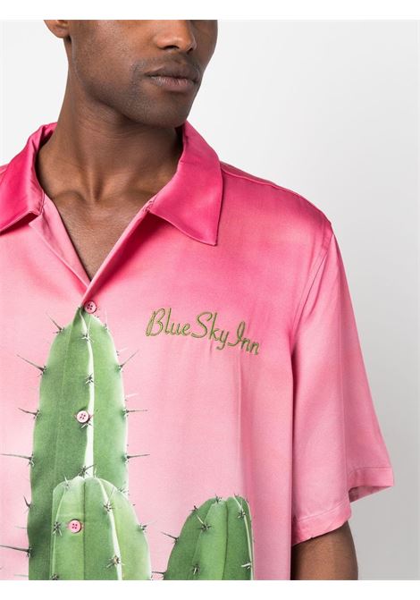 Camicia con stampa grafica multicolore - uomo BLUE SKY INN | BS2301SH025MLT