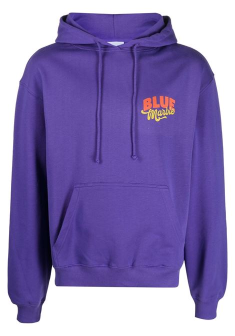 Purple logo-print sweatshirt - men BLUEMARBLE | HO01FL01AA23PRPL