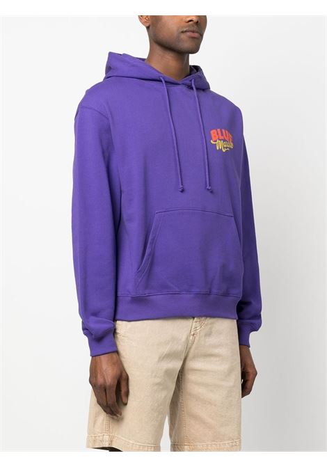 Purple logo-print sweatshirt - men BLUEMARBLE | HO01FL01AA23PRPL