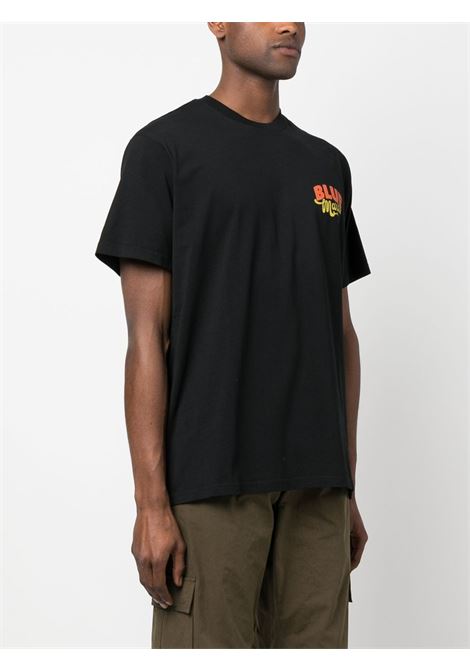 T-shirt con logo in nero - uomo BLUEMARBLE | TS35JE01AA23BLK