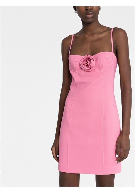 Mini abito senza maniche con applicazioni floreali in rosa - donna BLUMARINE | 2A305AN0730