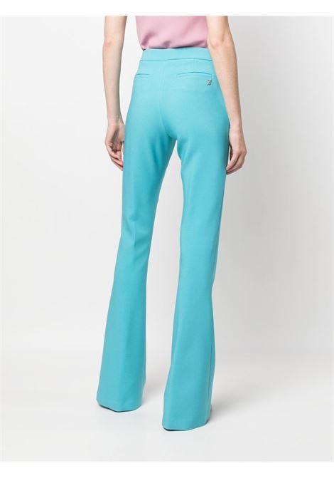 Blue high-waisted flared trousers - women BLUMARINE | 2P062AN0699