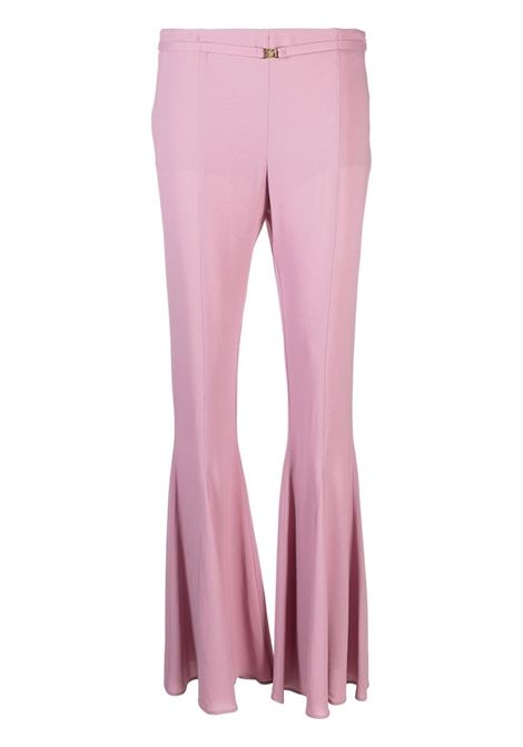 Pink mid-rise flared trousers - women BLUMARINE | 2P070AN0778