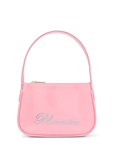 Borsa mini con logo in cristalli in rosa - donna BLUMARINE | 2W142AN0124