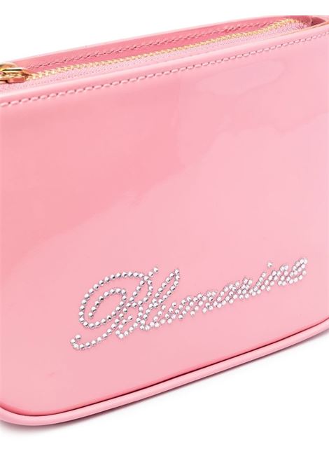 Borsa mini con logo in cristalli in rosa - donna BLUMARINE | 2W142AN0124