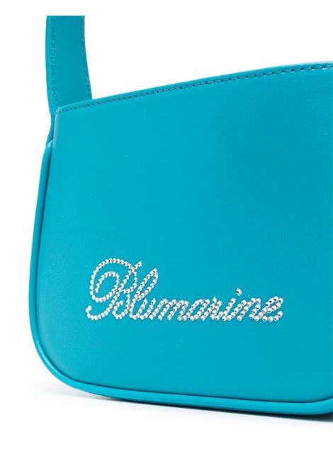 Borsa mini con logo in cristalli in blu - donna BLUMARINE | 2W162AN0699