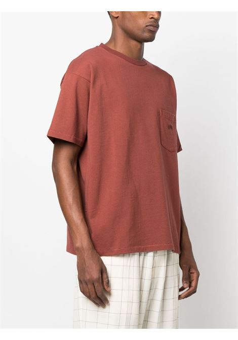 T-shirt con taschino in marrone - uomo BODE | MRS23CS020BRWN