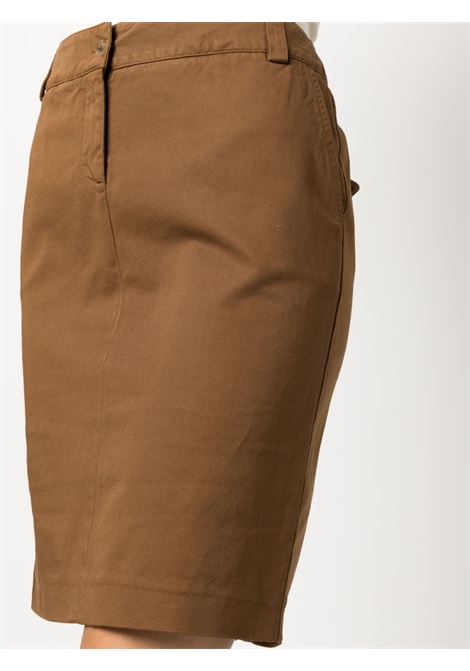 Medium length skirt in brown - women BOGLIOLI | 77017QBVC4210441