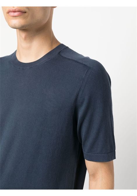 Blue crew-neck T-shirt - men BOGLIOLI | 91467BTC8060793