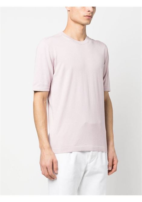 Light pink crew-neck T-shirt - men BOGLIOLI | 91467BTC8060901