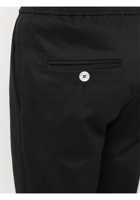 Pantaloni dritti elasticizzati in nero - uomo BONSAI | PT001V1BLK