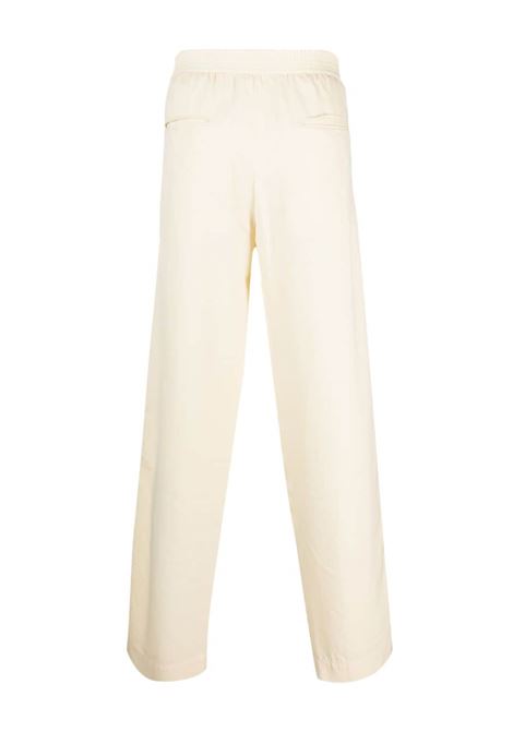 Pantaloni a gamba ampia con pieghe in bianco - uomo BONSAI | PT005V2IVRY