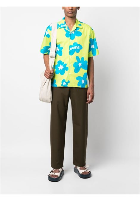 Multicolored floral-print shirt - men  BONSAI | SH001001GRN