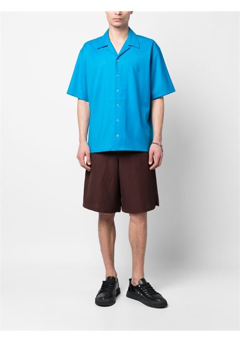 Camicia a maniche corte in blu - uomo BONSAI | SH001004AZR