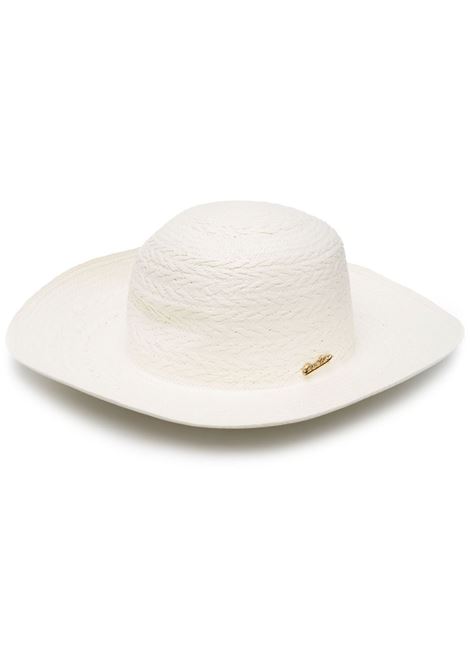 Cappello Panama con placca logo in bianco - donna BORSALINO | 2330787140