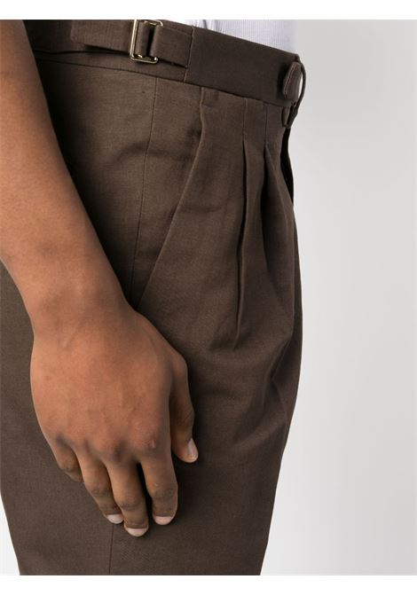 Beige off-centre fastening bermuda shorts - men BRIGLIA 1949 | AMALFIS32305000046
