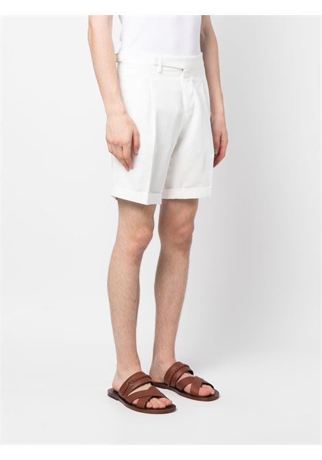 White off-centre fastening bermuda shorts - men BRIGLIA 1949 | AMALFIS32305000120