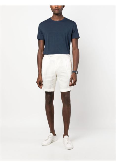 White pleat-detail bermuda shorts - men BRIGLIA 1949 | AMALFIS32311800150