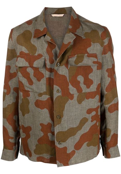 Green camouflage-pattern shirt-jacket - men BRIGLIA 1949 | JOHN32316900072