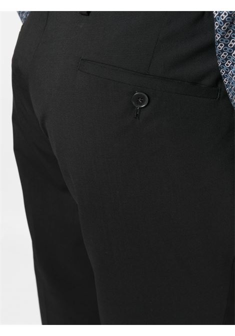 Black straight-leg cropped trousers - men  BRIGLIA 1949 | ODEONS32308200010